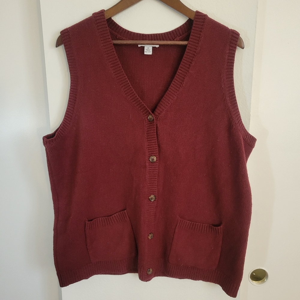 The Tog Shop Sweater Button down Vest